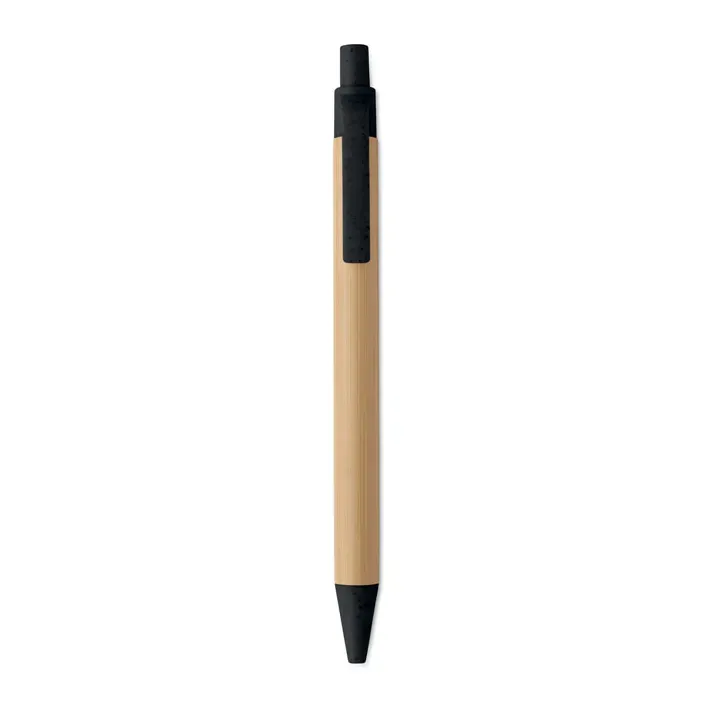 Push button ball pen in bamboo - MO2635 (MOCN#03)